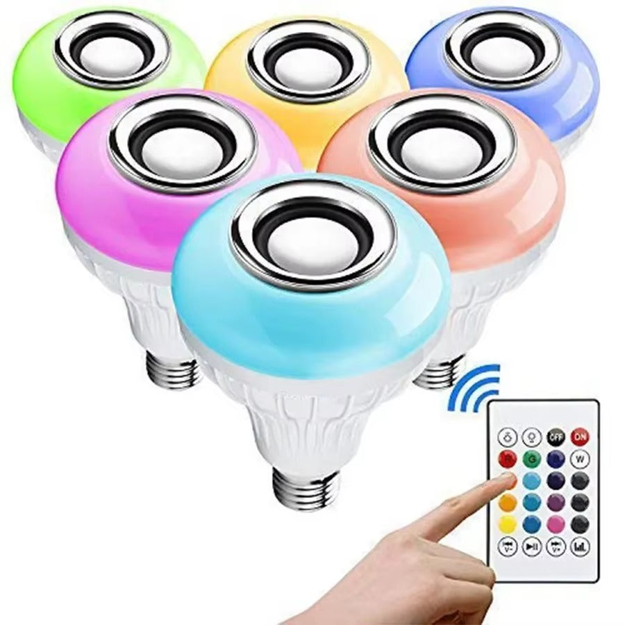 Bombillo LED RGB con Parlante Bluetooth Integrado