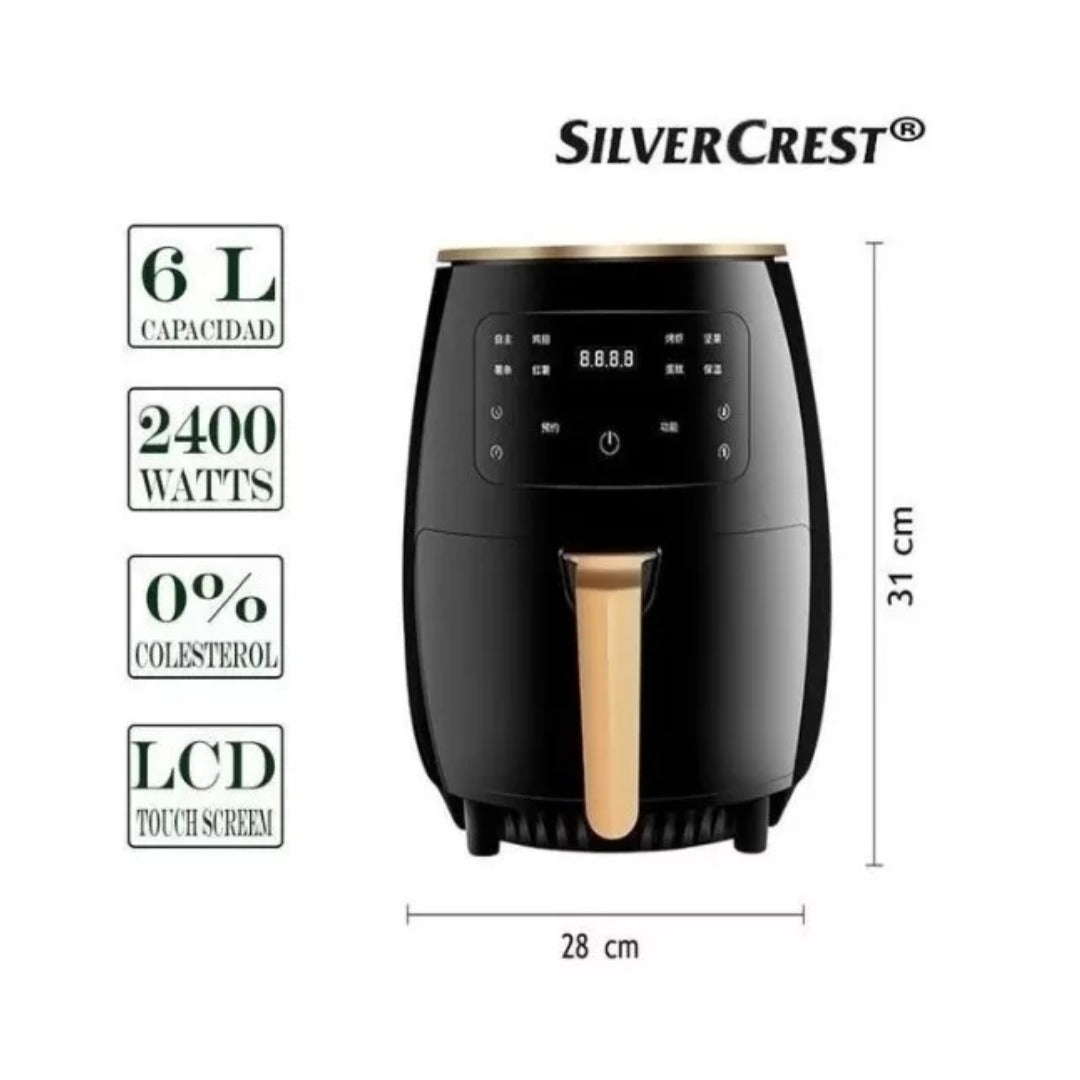 Freidora de Aire 6 Litros Digital con 8 Programas
