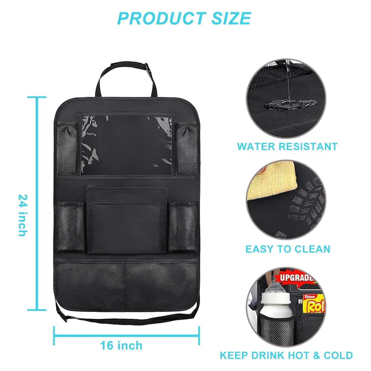 Organizador de Carro con Divisores Ajustables