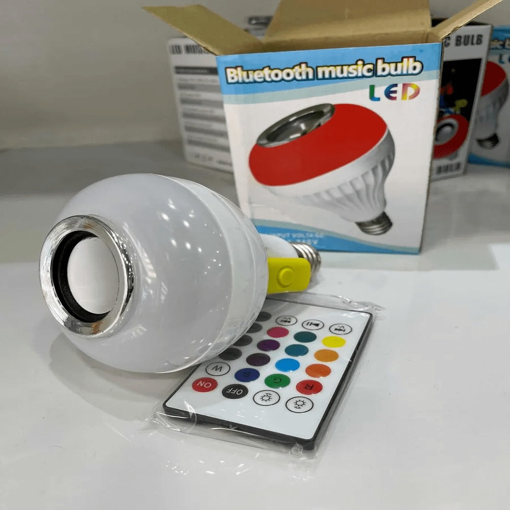 Bombillo LED RGB con Parlante Bluetooth Integrado