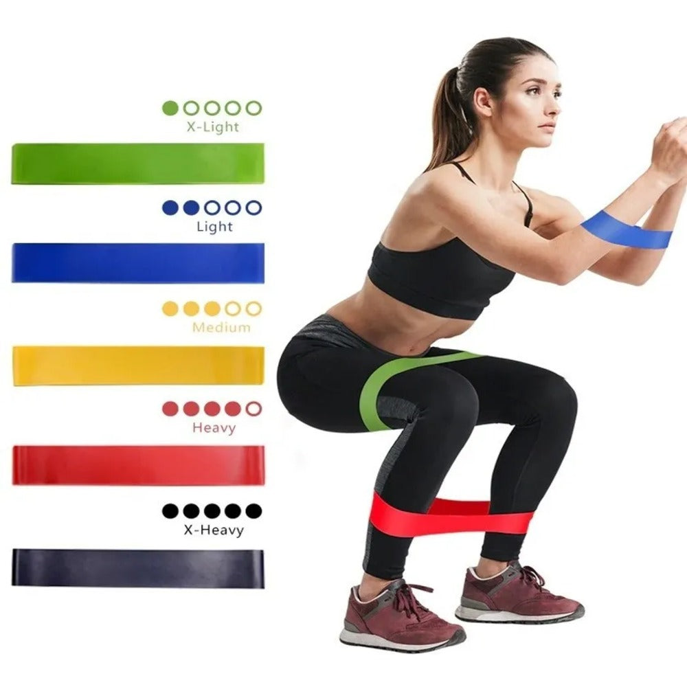 Kit de Bandas Elásticas x4 con 4 Niveles de Resistencia
